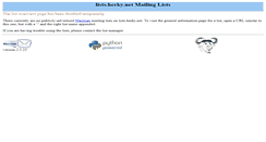 Desktop Screenshot of lists.herky.net
